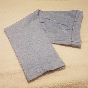 GAP cotton/linen blend  cropped pants